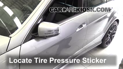 2013 Mercedes-Benz E350 4Matic 3.5L V6 Sedan Tires & Wheels Check Tire Pressure